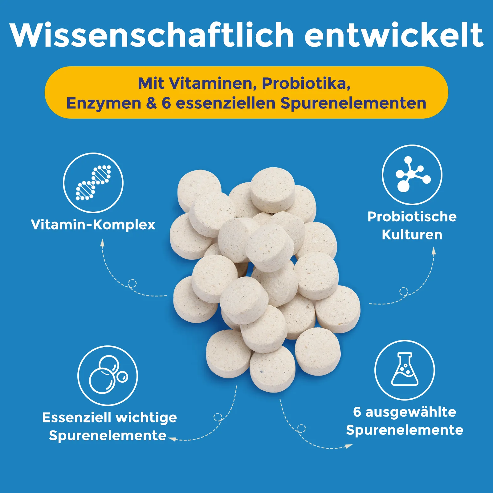 Gras- & Kotfresser Drops für Hunde – 180 Tabletten - Natürliche Hilfe gegen Grasfressen & Kotfressen für alle Hundegrößen – Bild 4