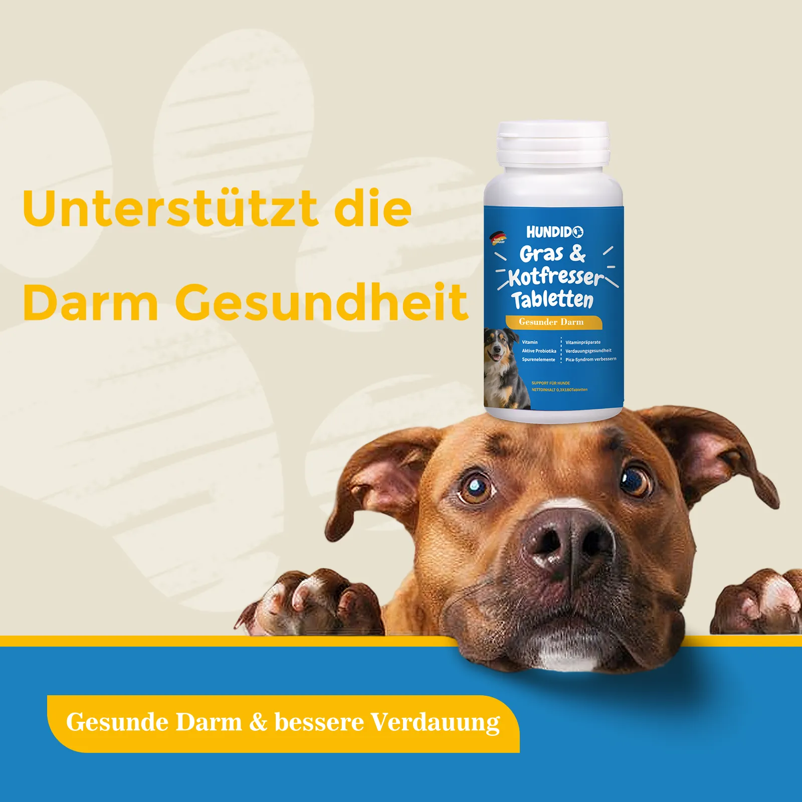 Gras- & Kotfresser Drops für Hunde – 180 Tabletten - Natürliche Hilfe gegen Grasfressen & Kotfressen für alle Hundegrößen – Bild 2