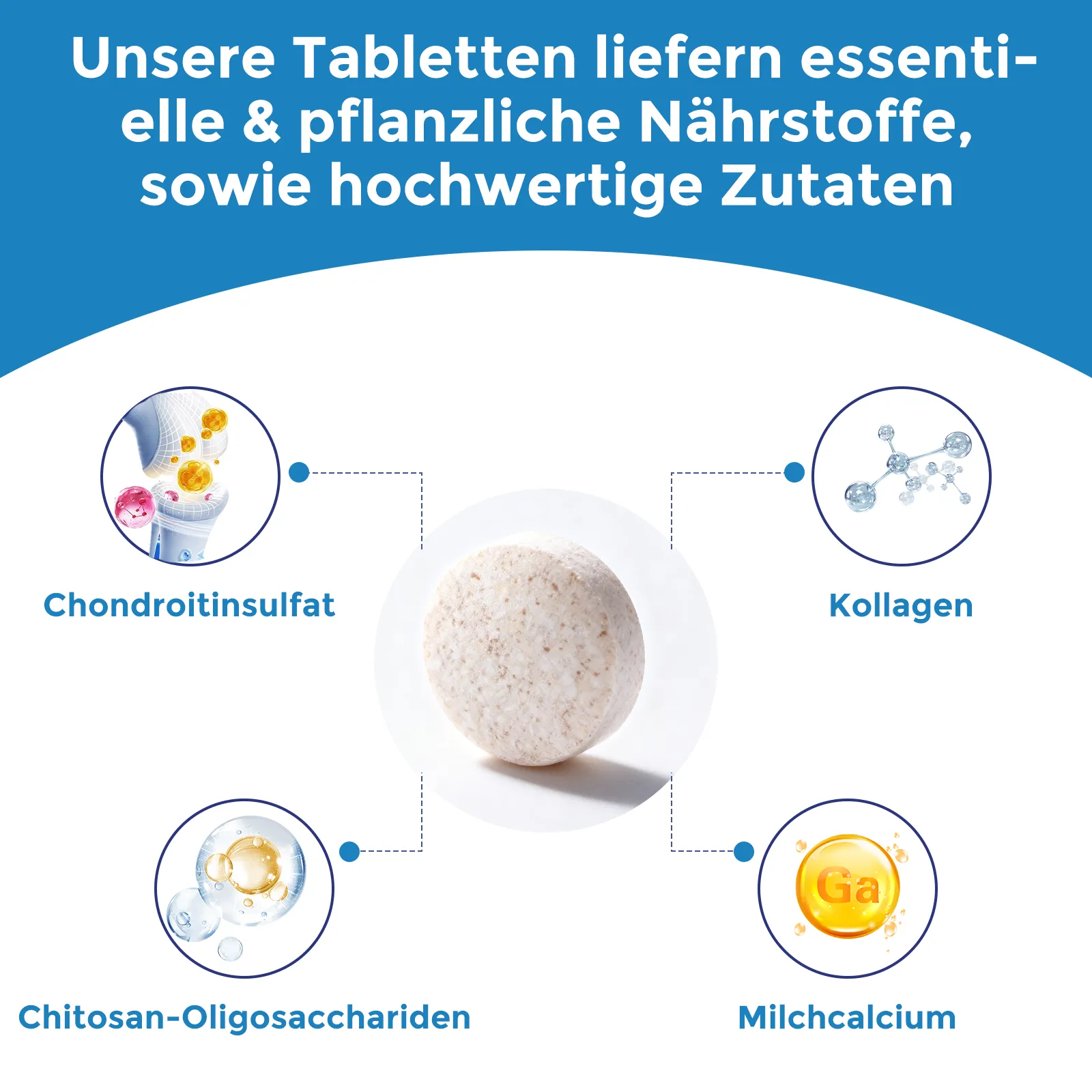 Gelenktabletten für Hunde mit Kollagen, Gelenk- & Knochenschutz 180 Tabletten - Nahrungsergänzung für alle Hundegrößen – Bild 6